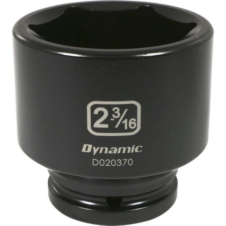 DYNAMIC Tools 3/4" Drive 6 Point SAE, 2-3/16" Standard Length, Impact Socket D020370